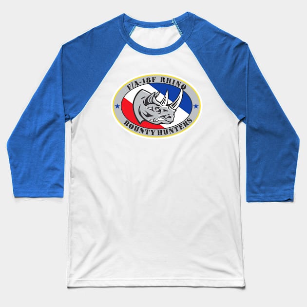 VFA-2 Bounty Hunters - Rhino Baseball T-Shirt by MBK